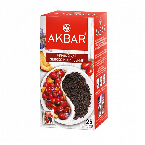 Чай Akbar Яблоко и шиповник