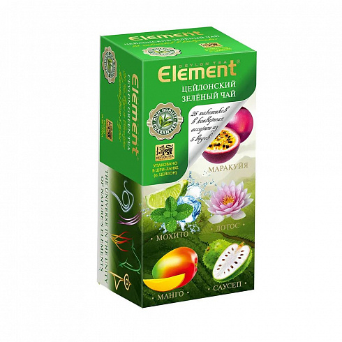 Чай пакетированный Element Green Ассорти
