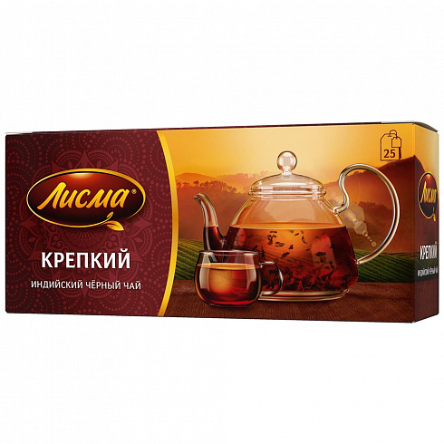 Чай черный Лисма Крепкий пакетированный