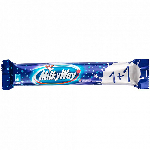 Шоколадный батончик Milky Way 1+1