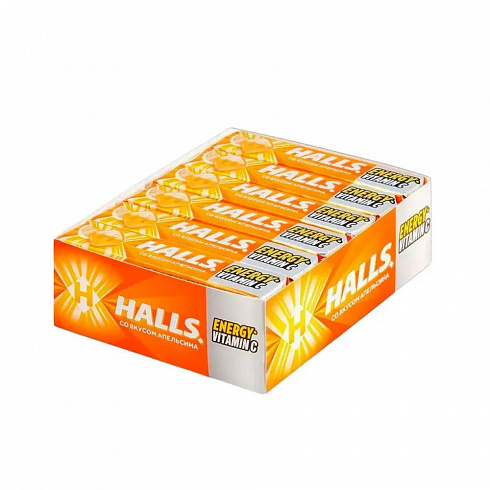 Леденцы Halls Апельсин Витамин C