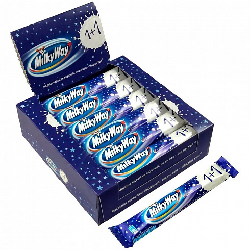 Шоколадный батончик Milky Way 1+1