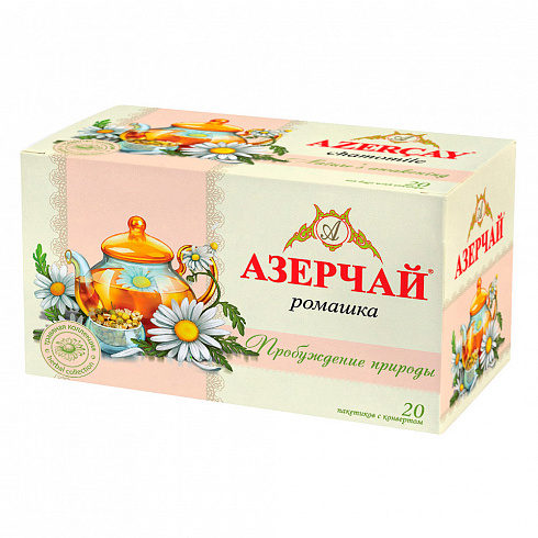 Чай Азерчай зеленый "Пробуждение природы" Ромашка