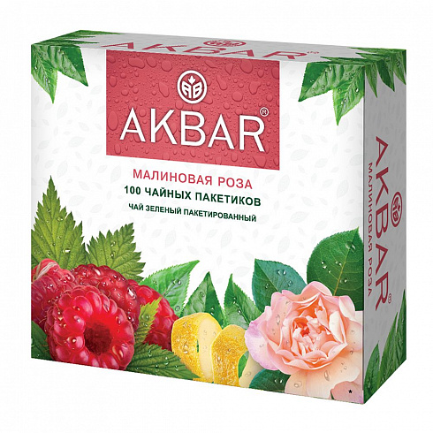 Чай Akbar Зеленый Малиновая Роза