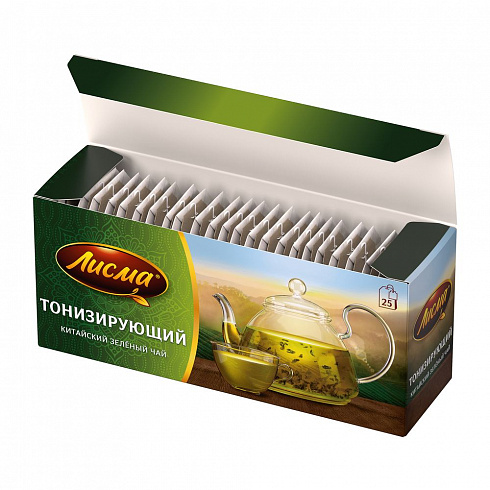 Чай зеленый Лисма Тонизирующий пакетированный