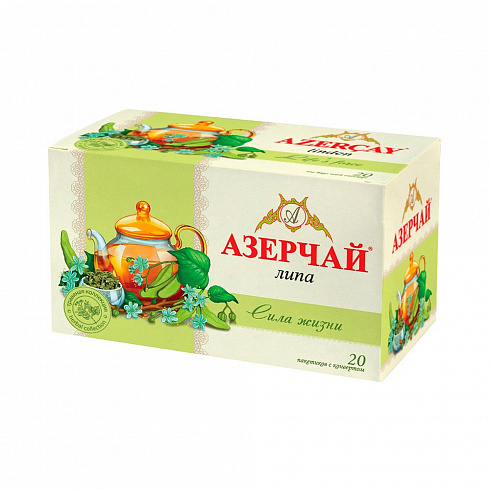 Чай Азерчай зеленый "Сила Жизни" Липа