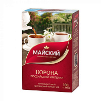 Черный чай листовой Майский Корона Российской империи