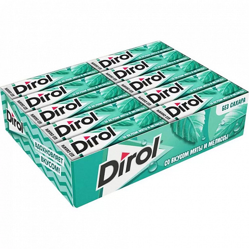 Жевательная резинка Dirol Мята и Мелисса