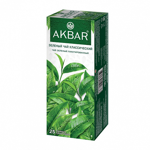 Чай Akbar Green Classic Tea / Акбар Зеленый классический чай
