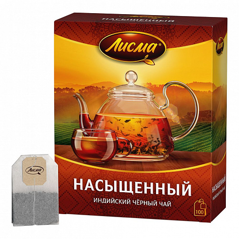 Чай черный Лисма Насыщенный пакетированный