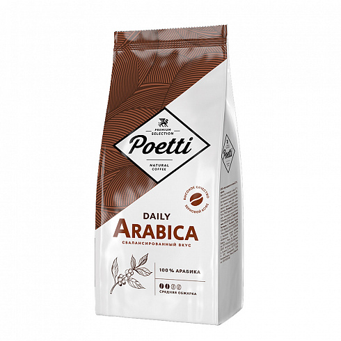 Кофе в зерне Poetti Daily Arabica