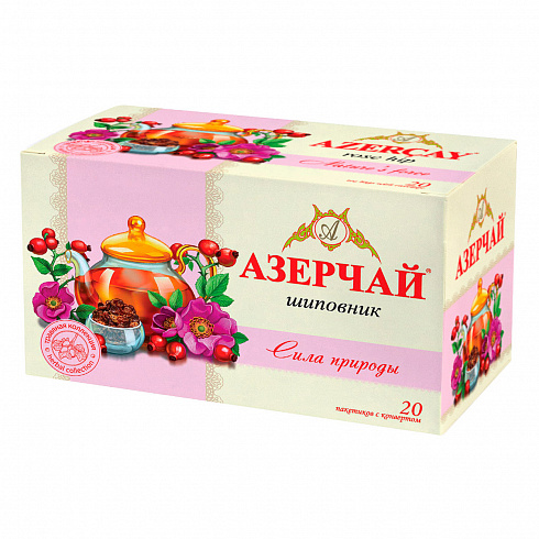 Чай Азерчай черный "Сила Природы" Шиповник
