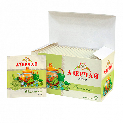 Чай Азерчай зеленый "Сила Жизни" Липа