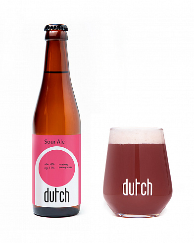Фруктовое с гранатом и малиной, dutch. sour ale