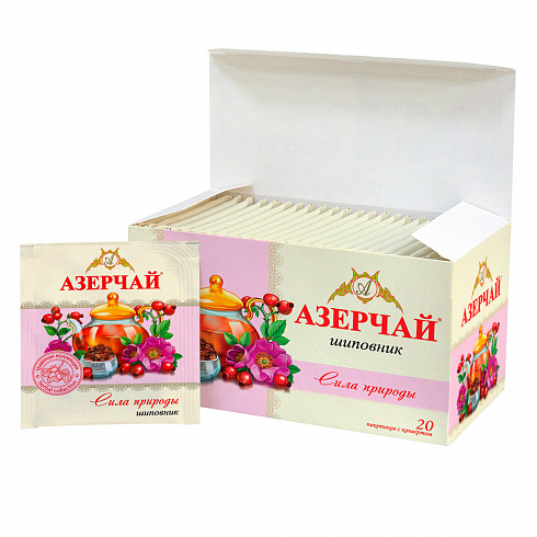 Чай Азерчай черный "Сила Природы" Шиповник