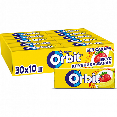 Жевательная резинка Orbit Клубника-Банан