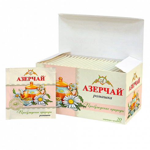Чай Азерчай зеленый "Пробуждение природы" Ромашка