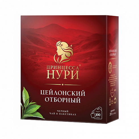 Чай Принцесса Нури в пакетиках с ярлычками
