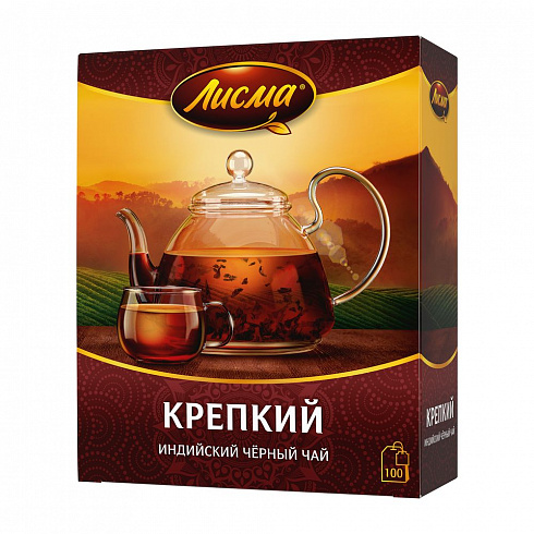 Чай черный Лисма Крепкий пакетированный