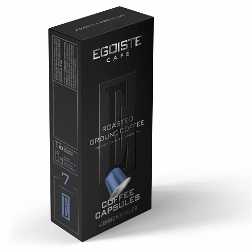 Кофе молотый в капсулах Egoiste Decaf